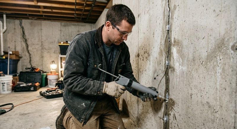 Basement Crack Repair in Genesee County, MI