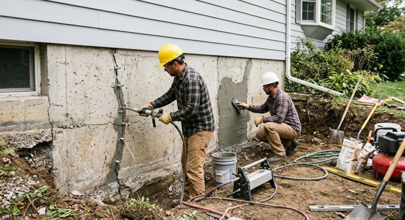 Basement Foundation Repair in Birch Run, MI