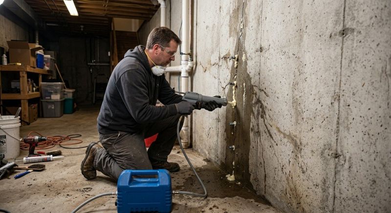 Basement Foundation Repair in Goodrich, MI