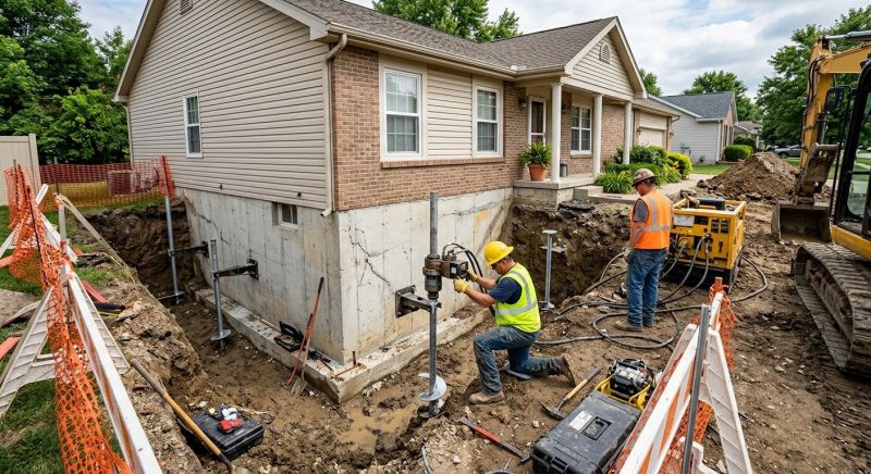 Building Foundation Repair in Columbiaville, MI