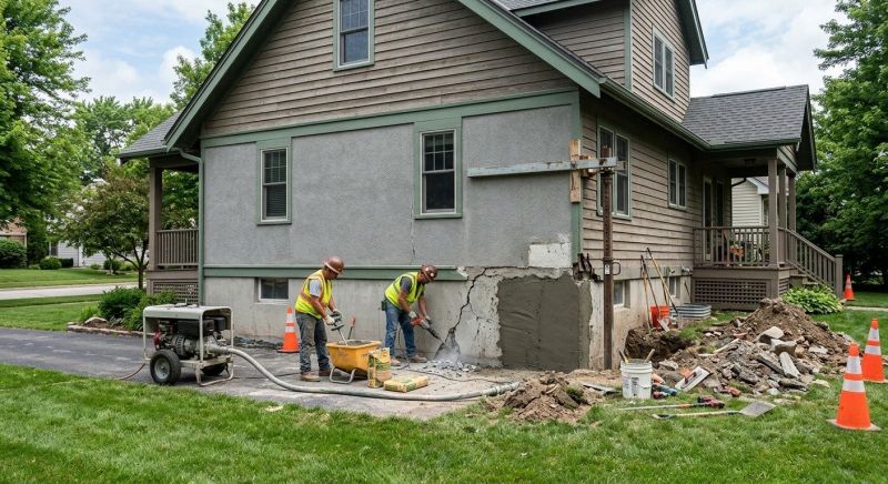 Building Foundation Repair in Holly, MI