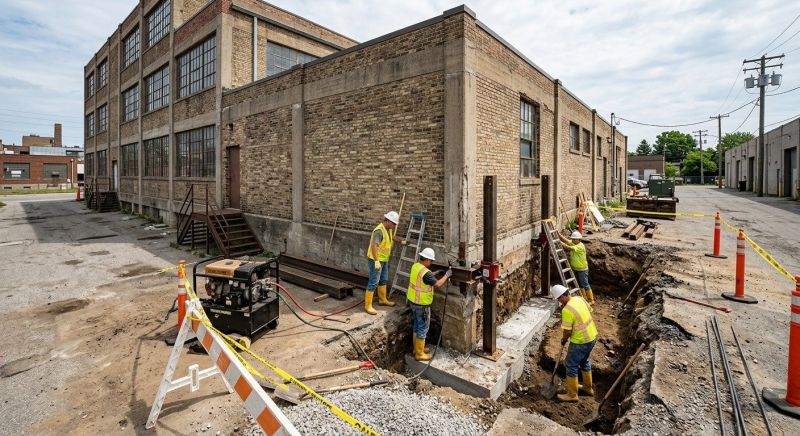 Building Foundation Repair in Pontiac, MI