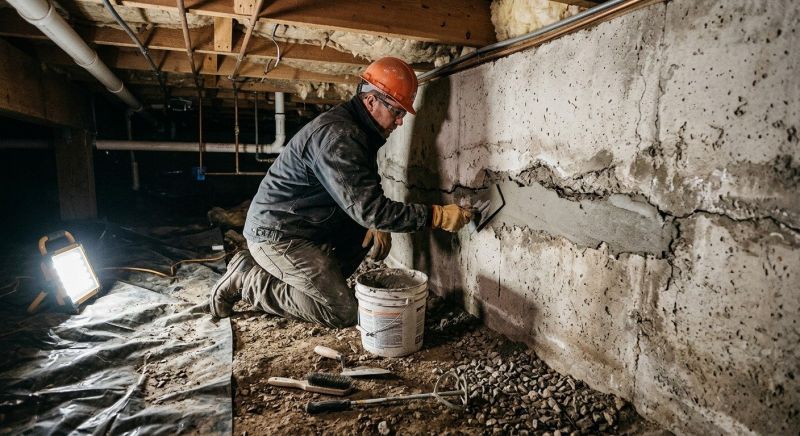 Cracked Foundation Repair in Dryden, MI