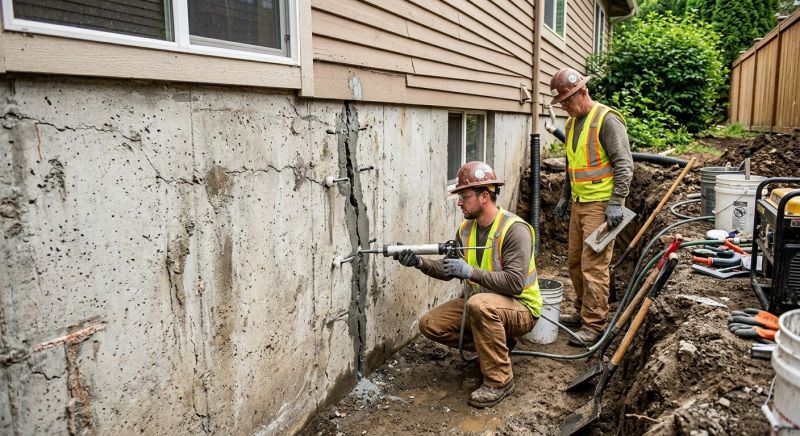 Cracked Foundation Repair in Genesee County, MI