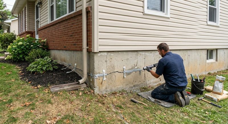 Cracked Foundation Repair in Swartz Creek, MI