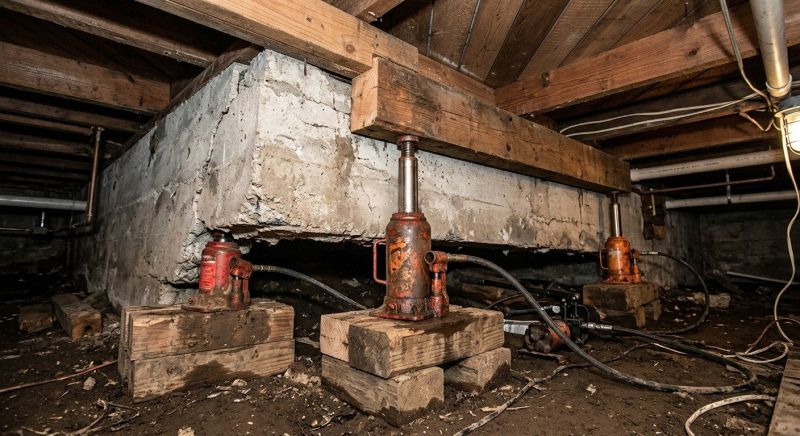 Foundation Jacking in Birch Run, MI