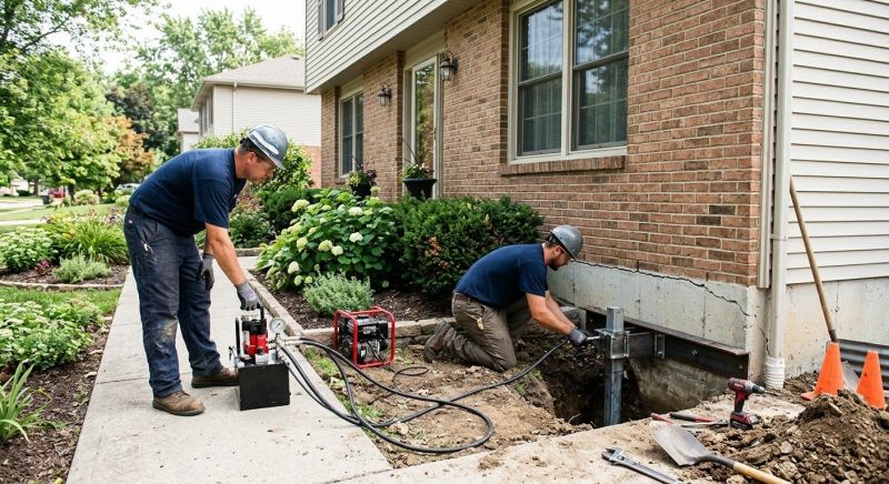 Foundation Jacking in Highland, MI