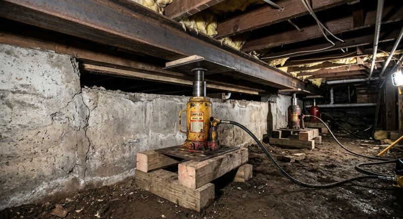 Foundation Jacking in Highland, MI