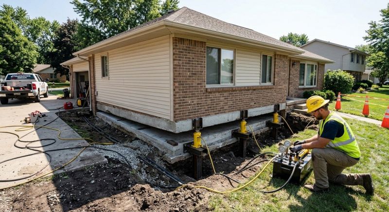 Foundation Lifting in Flint, MI
