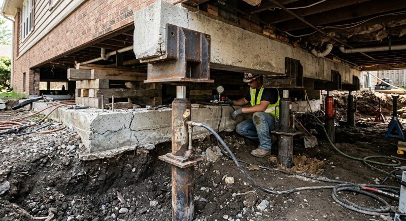 Foundation Lifting in Lake Orion, MI