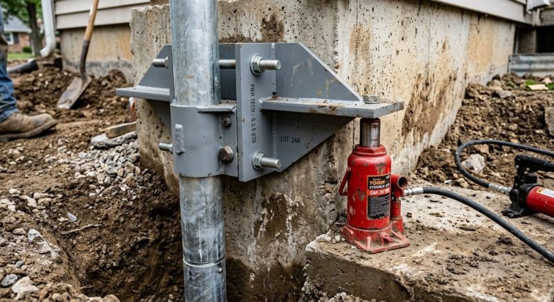 Foundation Pier Leveling in Genesee County, MI