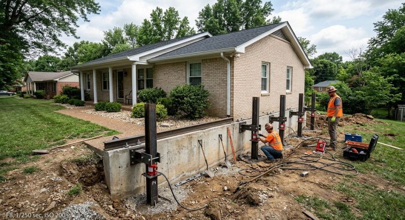 Foundation Pier Leveling in Genesee County, MI
