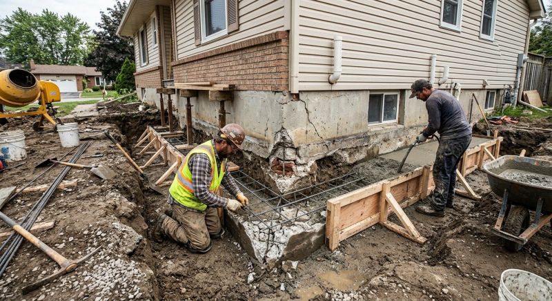Foundation Repair in Holly, MI