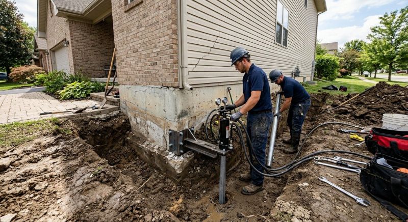 Foundation Settlement Repair in Genesee County, MI