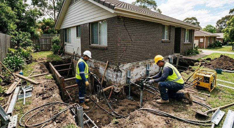 Foundation Stabilizing in Holly, MI