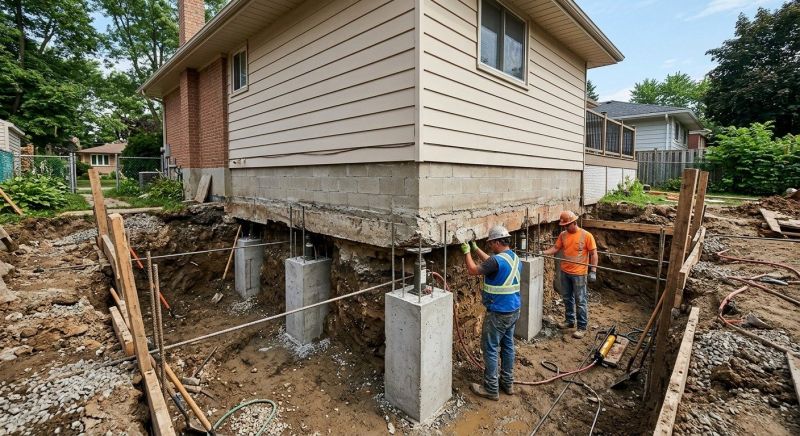 Foundation Underpinning in Genesee County, MI