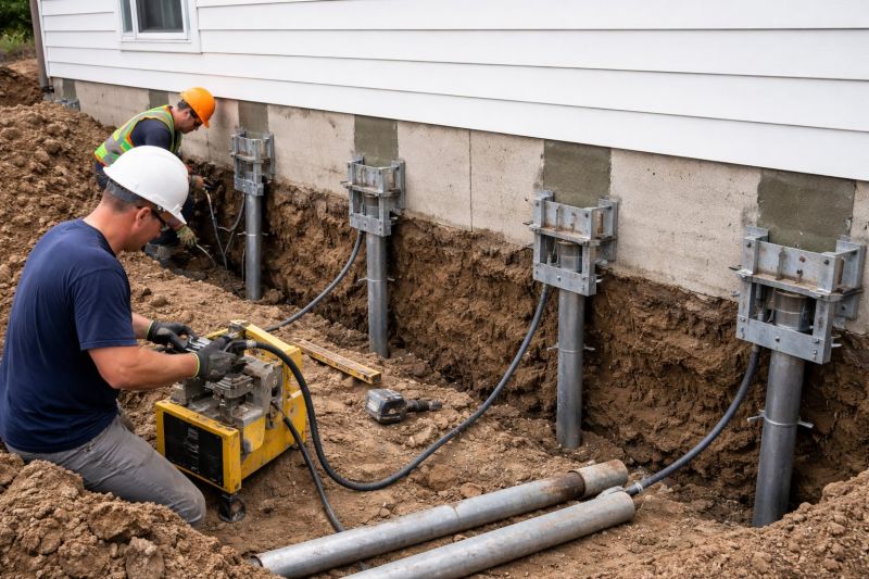 Helical Piers Installation in Genesee County, MI