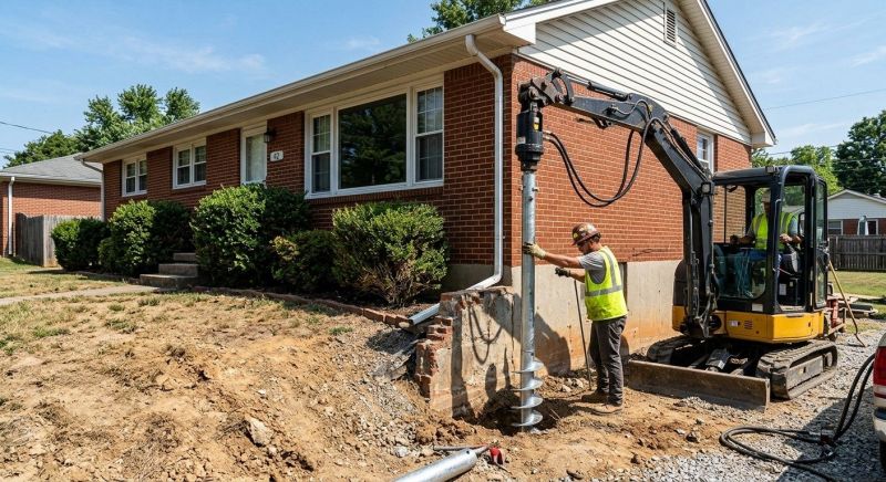 Helical Pile Installation in Genesee County, MI