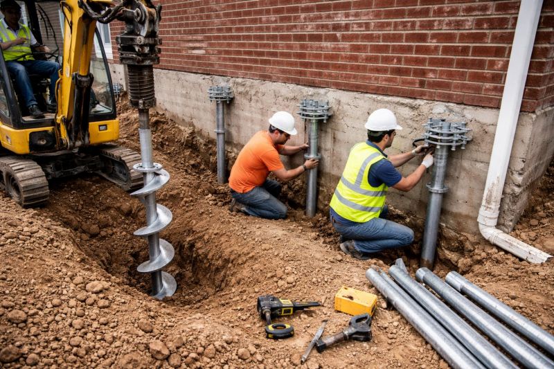 Helical Pile Installation in Genesee County, MI