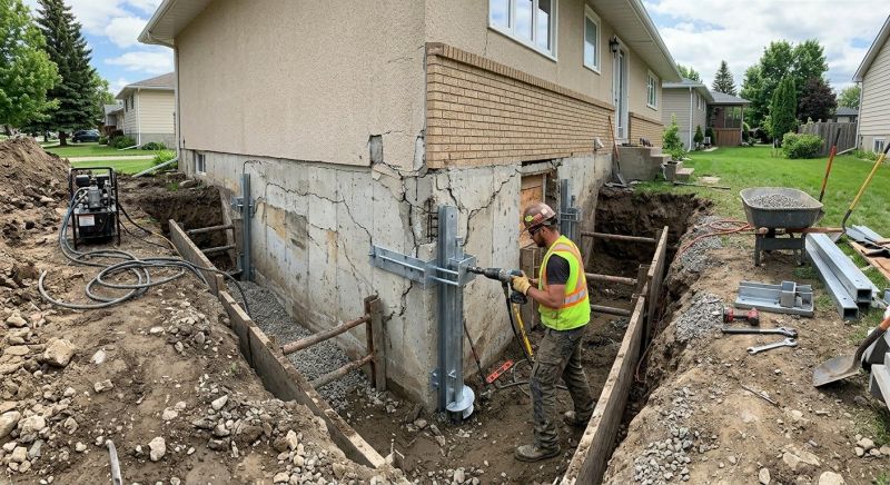 Home Foundation Repair in Clio, MI