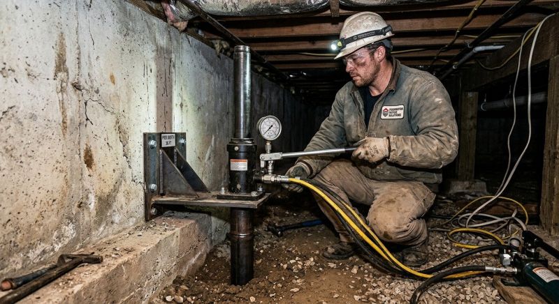 Settling Foundation Service in Dryden, MI