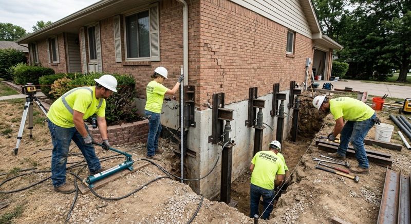 Settling Foundation Service in Grand Blanc, MI