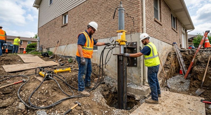 Settling Foundation Service in Milford, MI