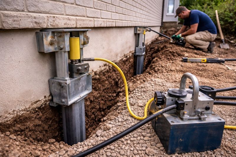 Sinking Foundation Repair in Davison, MI