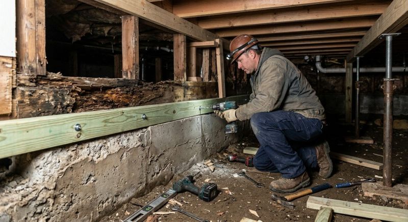 Sinking Foundation Repair in Grand Blanc, MI