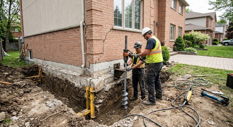 Sinking Foundation Repair in Lapeer County, MI