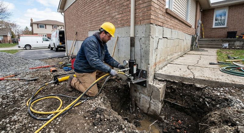 Sinking Foundation Repair in Lapeer, MI