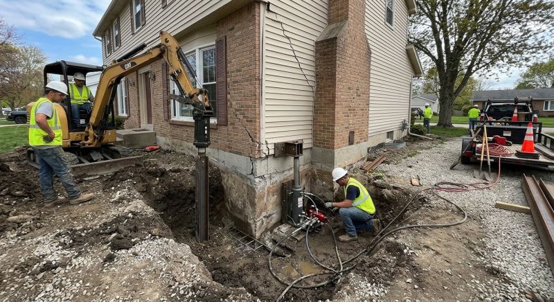 Sinking Foundation Repair in Otisville, MI