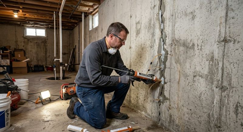 Structural Crack Repair in Genesee County, MI